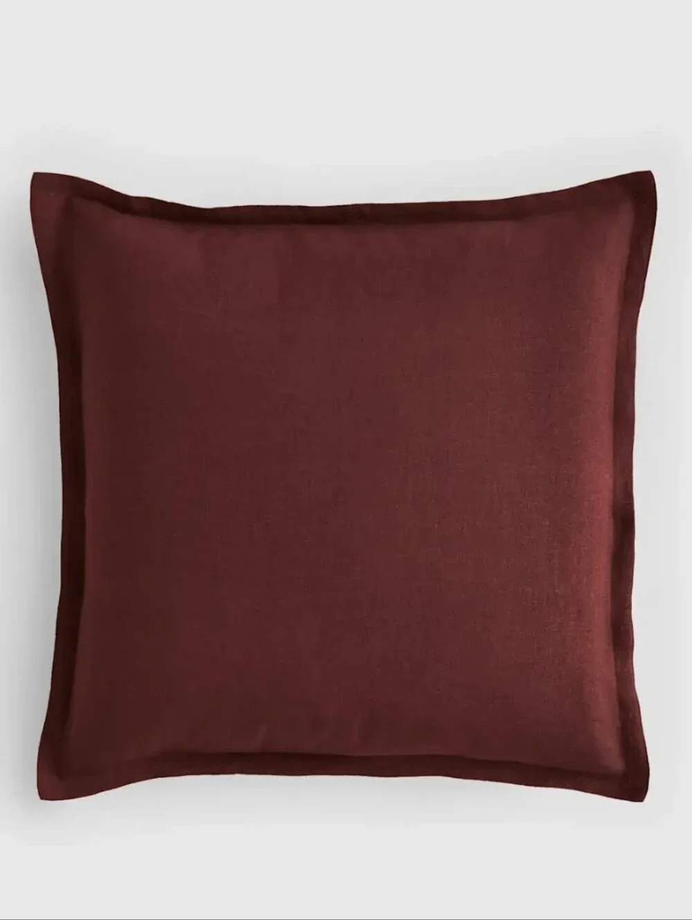 Quince European Linen Euro Sham - Burgundy